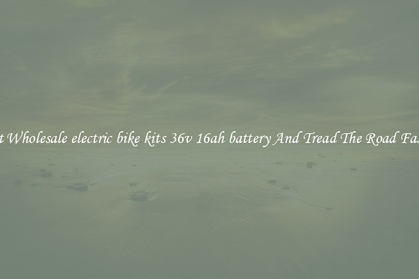 Get Wholesale electric bike kits 36v 16ah battery And Tread The Road Faster
