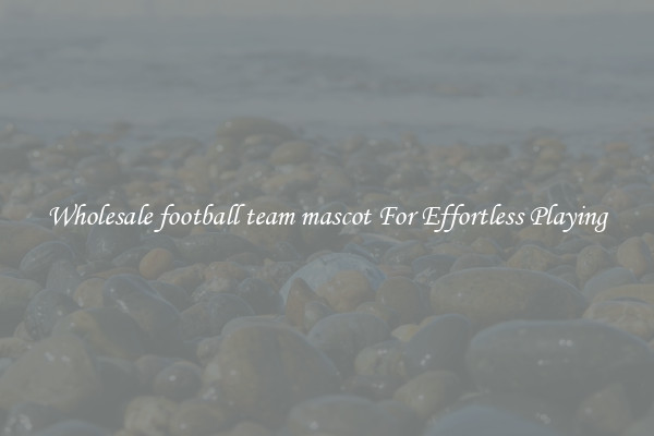 Wholesale football team mascot For Effortless Playing