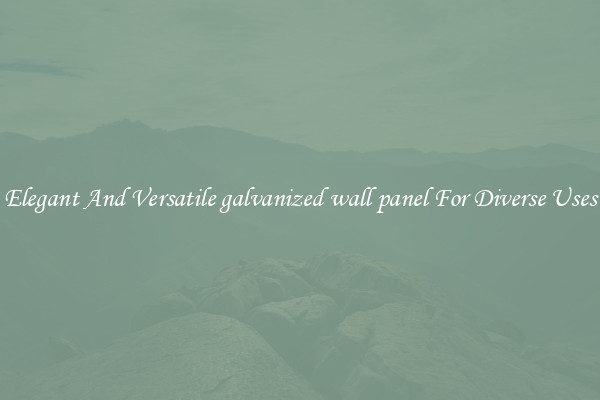 Elegant And Versatile galvanized wall panel For Diverse Uses