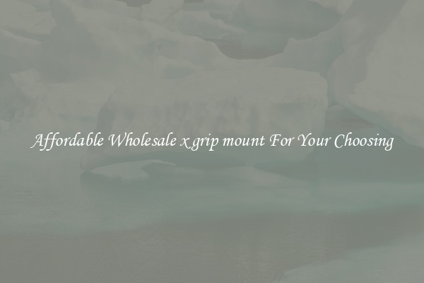 Affordable Wholesale x grip mount For Your Choosing