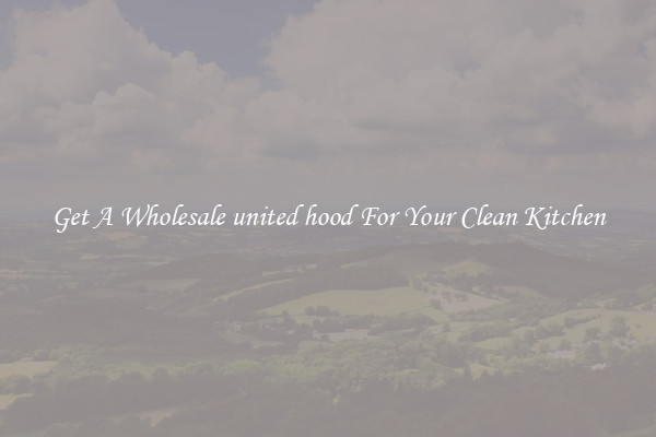 Get A Wholesale united hood For Your Clean Kitchen