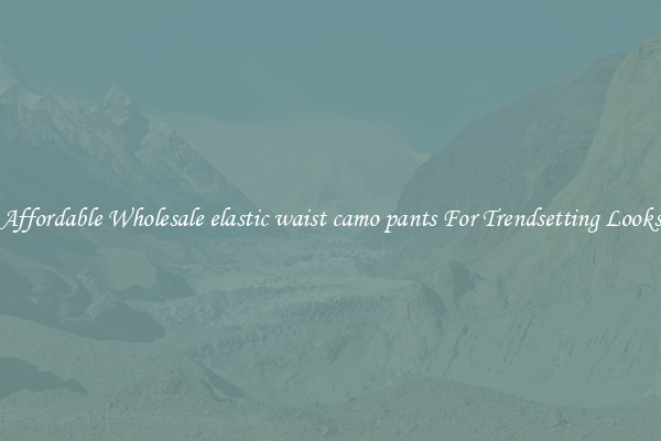 Affordable Wholesale elastic waist camo pants For Trendsetting Looks