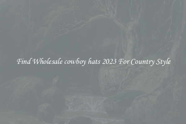 Find Wholesale cowboy hats 2023 For Country Style