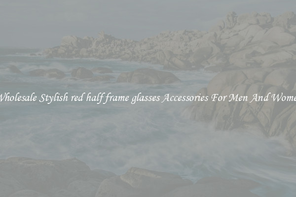 Wholesale Stylish red half frame glasses Accessories For Men And Women