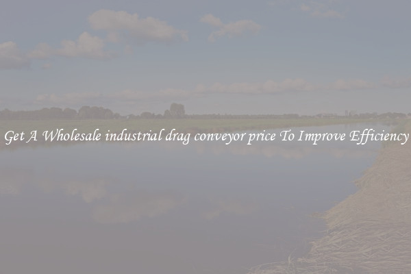 Get A Wholesale industrial drag conveyor price To Improve Efficiency