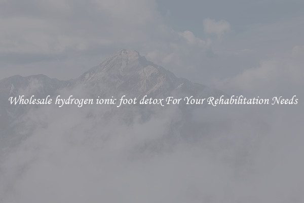Wholesale hydrogen ionic foot detox For Your Rehabilitation Needs