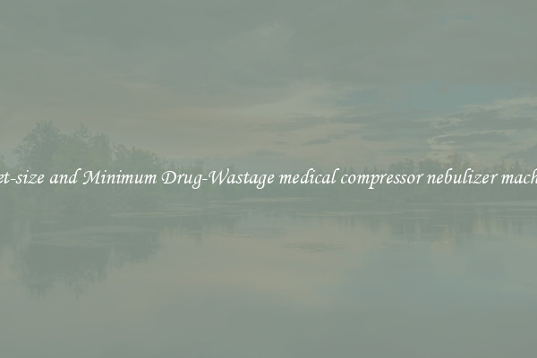 Pocket-size and Minimum Drug-Wastage medical compressor nebulizer machine ce
