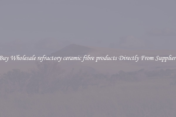 Buy Wholesale refractory ceramic fibre products Directly From Suppliers