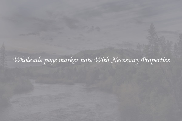 Wholesale page marker note With Necessary Properties