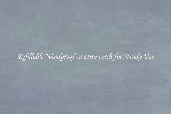 Refillable Windproof creative torch for Strudy Use