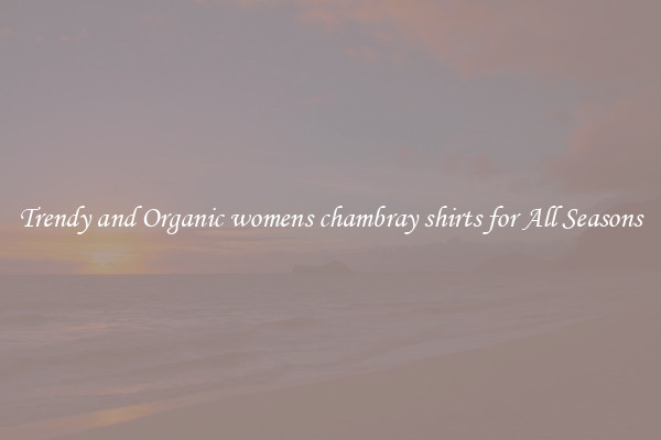 Trendy and Organic womens chambray shirts for All Seasons