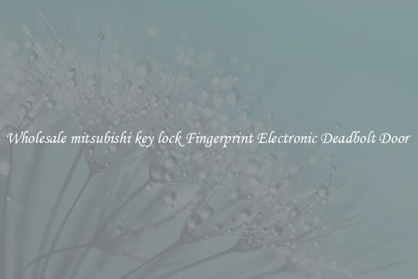 Wholesale mitsubishi key lock Fingerprint Electronic Deadbolt Door 