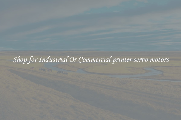Shop for Industrial Or Commercial printer servo motors