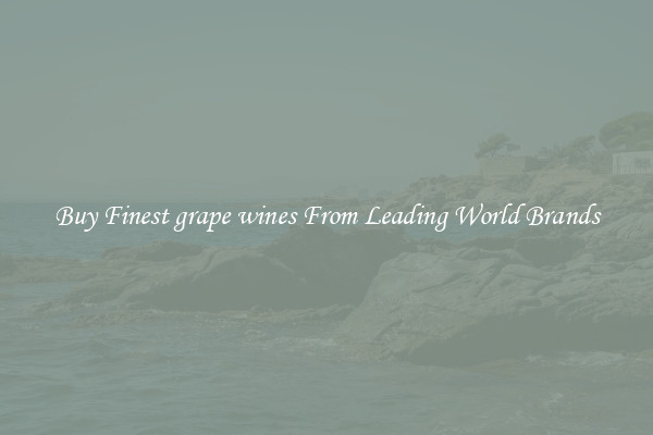 Buy Finest grape wines From Leading World Brands