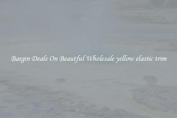 Bargin Deals On Beautful Wholesale yellow elastic trim