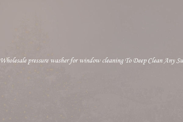 Buy Wholesale pressure washer for window cleaning To Deep Clean Any Surface